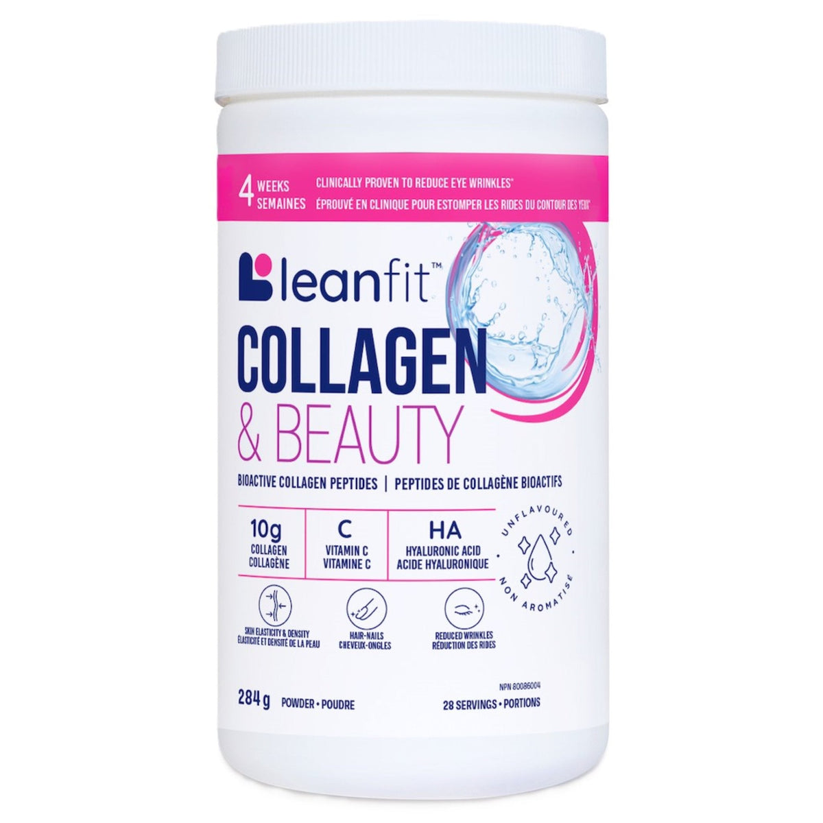 LeanFit Collagen & Beauty Unflavoured 284g