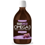 AquaOmega Omega-3 High DHA Grape 4500mg 225ml - Supports Cognitive Health And Brain Function, Promotes Healthy Heart Function, Is Safe To Use During Pregnancy