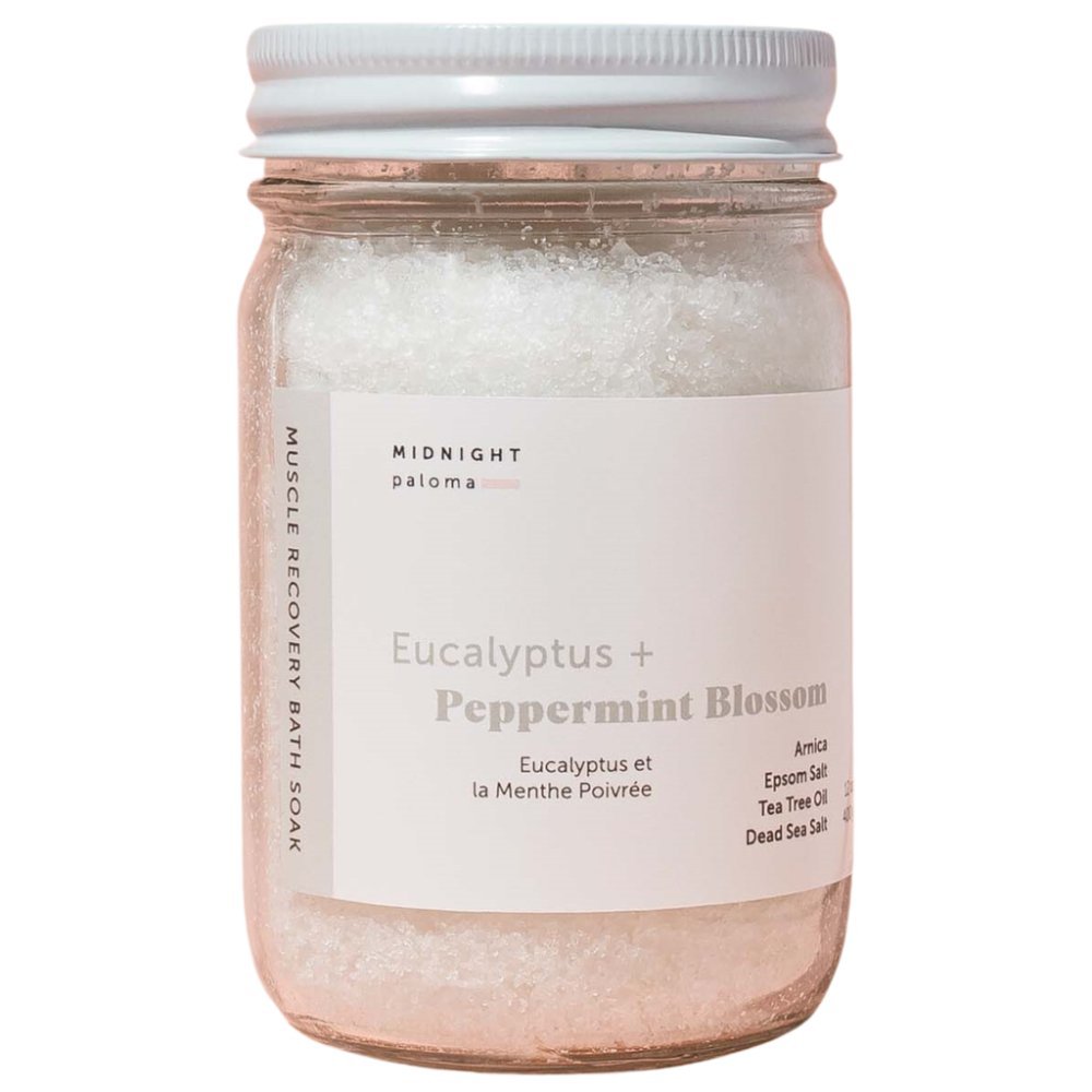 Midnight Paloma Muscle Recovery Bath Soak Eucalyptus + Peppermint Blossom 12oz
