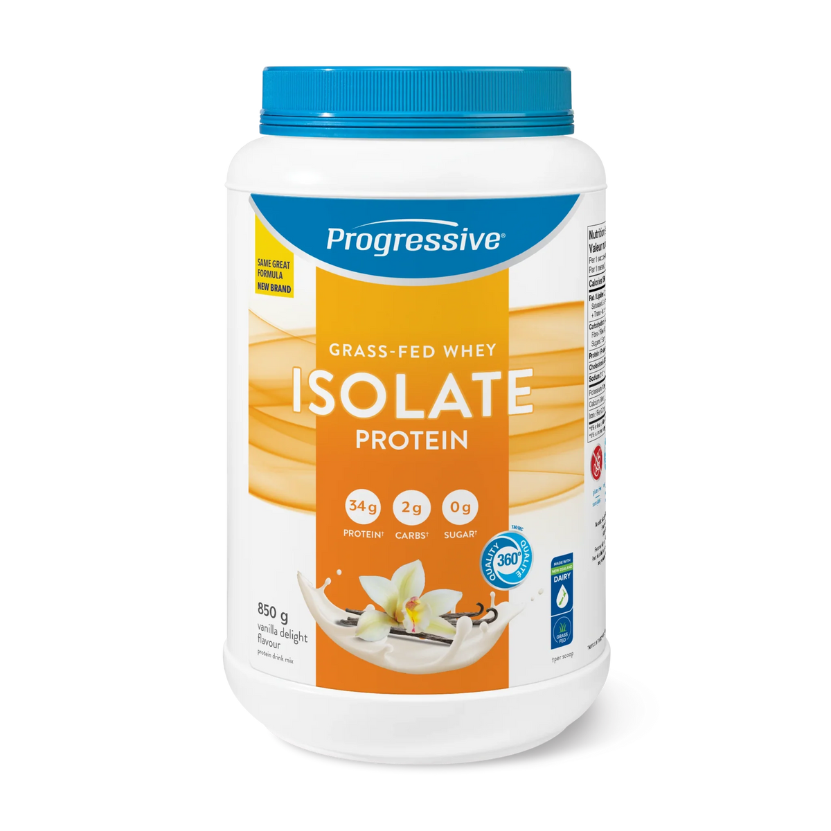 Progressive Grass-Fed Whey Isolate Vanilla 850g