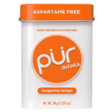 Pur Mints Tangerine Tango 30g - Have a Long-Lasting Tangy Fruit and Citrus Flavor, Helps Fight Sweet Tooth Cravings and Dry Mouth, Naturally Sweetened With Xylitol