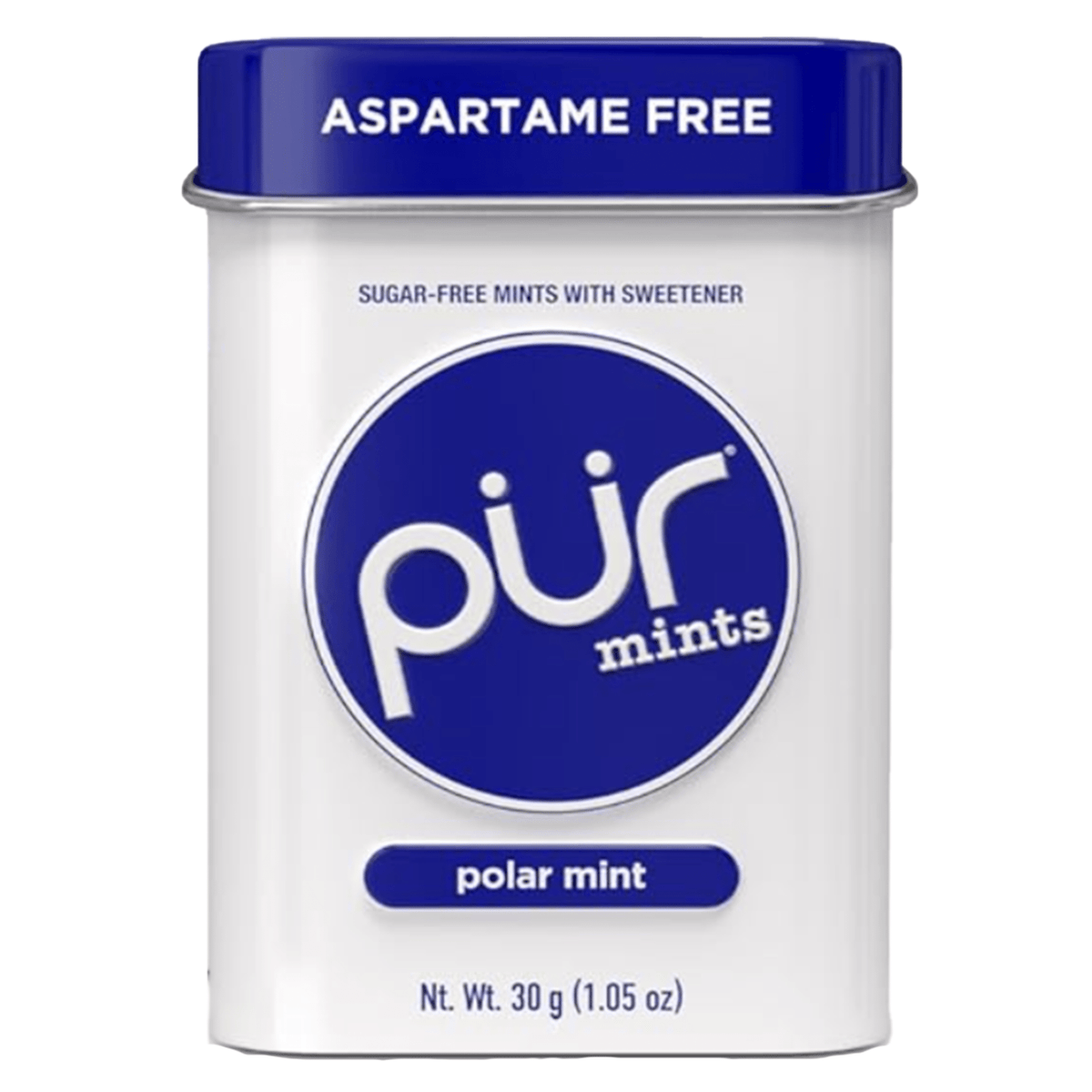 Pur Mints Polar Mint 30g - Helps Dry Mouth And Freshens Breath, Has An Icy Crisp Arctic Rush Of Minty Flavor, Naturally Sweetened With Xylitol, Contains Quality Ingredients