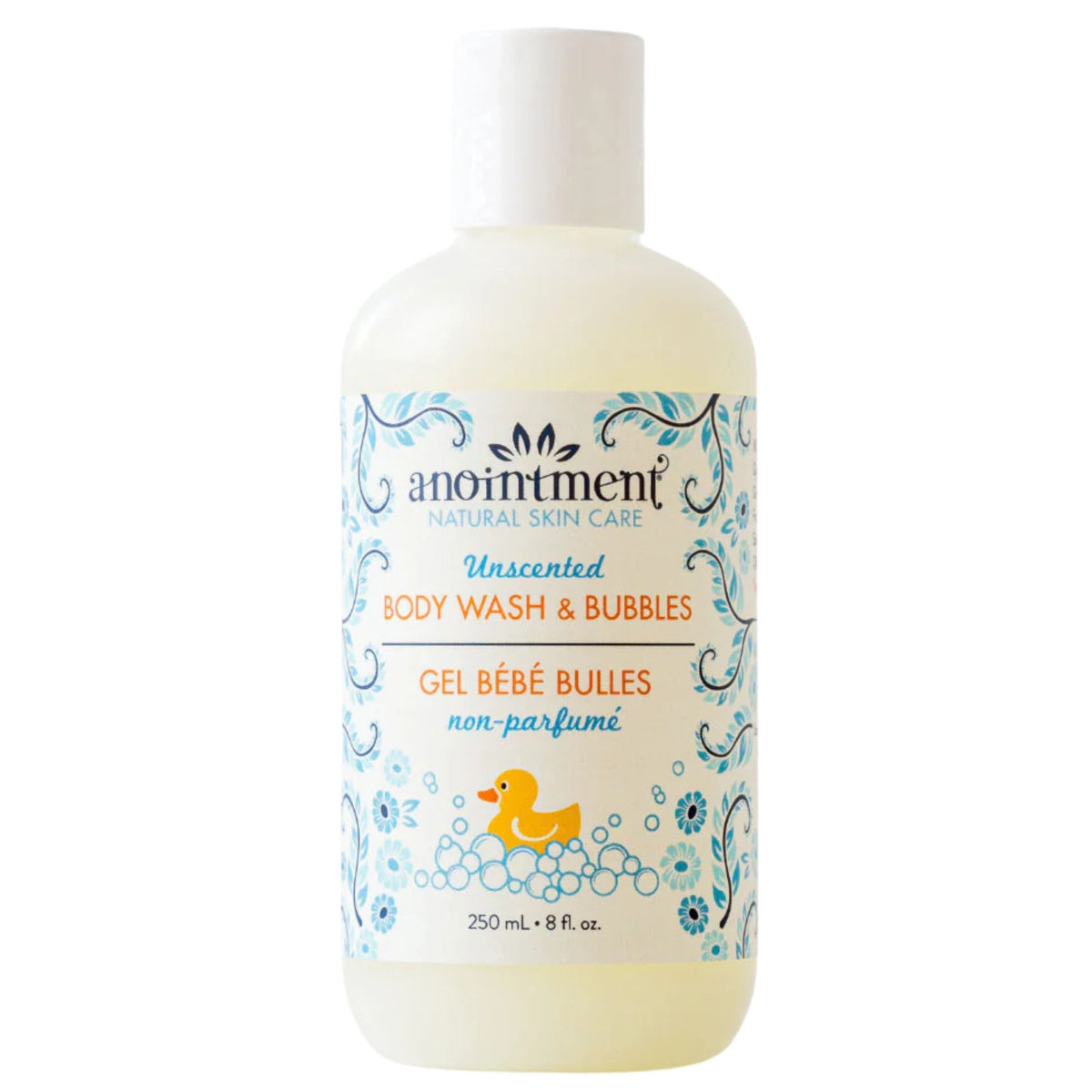 Anointment Natural Skin Care Body Wash & Bubbles Unscented 250ml