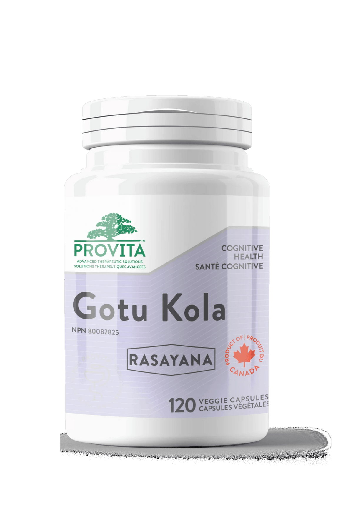 Provita Gotu Kola 120 Vegan Capsules - Improves Memory and Adrenal Function, Stimulates Appetite, Wound Healing Properties