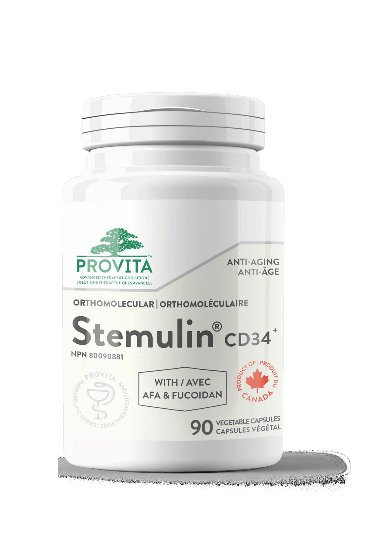 Provita Stemulin 90 Vegan Capsules - Supports the Immune System, Antioxidant Properties, Corrects Free Radical Cell Damage, Cell Protection Against Oxidative Damage