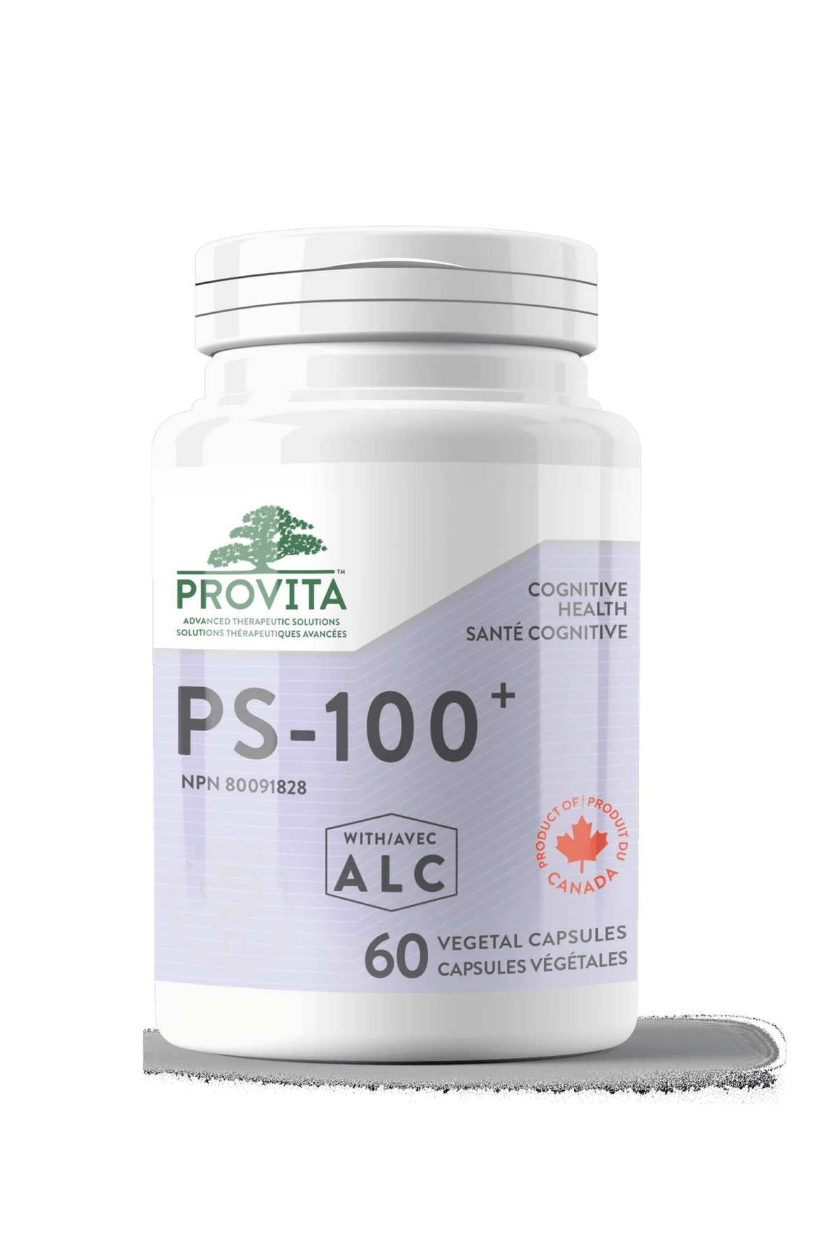 Provita PS-100+ 60 Vegan Capsules - Improves Short-term Memory, Mood, and Concentration, Supports Cognitive Health