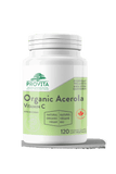 Provita Organic Acerola Vitamin C 60 Vegan Capsules - Skin Whitening, Anti-aging Properties, Enhances Energy Levels, Supports Immune Function