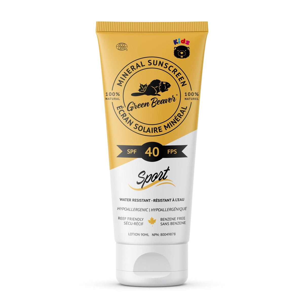 The Green Beaver Company SPF40 Kid Lotion 90 ml