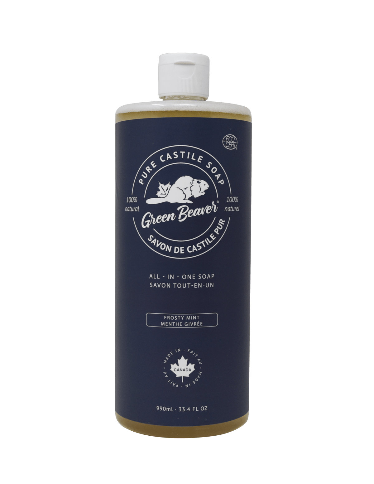 Green Beaver Frosty Mint Castile Soap 990ml