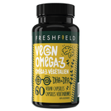 FreshField Vegan Omega-3 DHA + DPA 60 Vegan Capsules - Supports Cognitive Health And Healthy Aging, Plant-Based Omega-3 Supplement That Promotes Overall Brain Function, and Enhance Heart, Joint, Cognitive Health