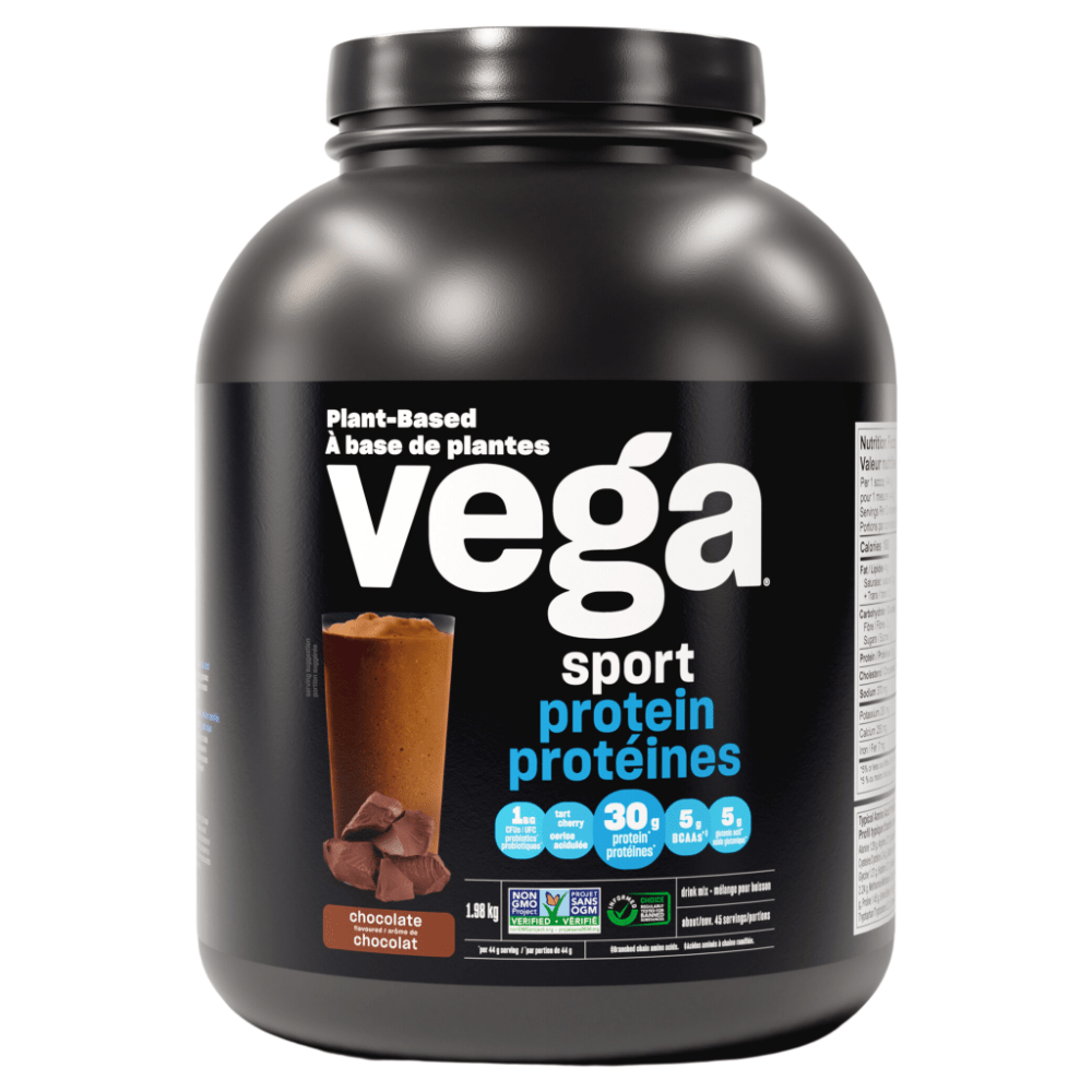 Vega Plant-Based Sport Protein Chocolate 1.98kg - Helps Build Muscle and Support Recovery, Suitable for Athletes, Keto-Friendly Protein Powder With Smooth Taste and Texture