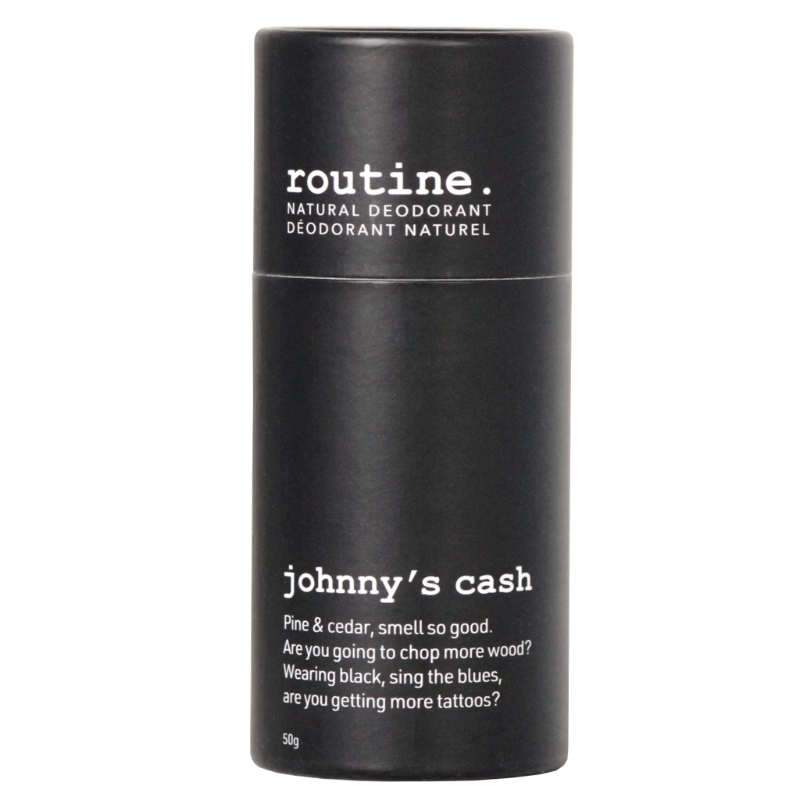 Routine Johnny's Cash Deodorant Stick 50g - Predominant Scent With Cedarwood & Pine Help People Smell Their Best With Natural Deodorant That Actually Works