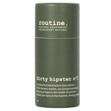 Routine Dirty Hipster Deodorant Stick 50g - Contains 1-3 Month Supply of Life-changing Deodorant, Less Waste or Trips to the Store, All Natural Ingredients, Better for Mother Nature