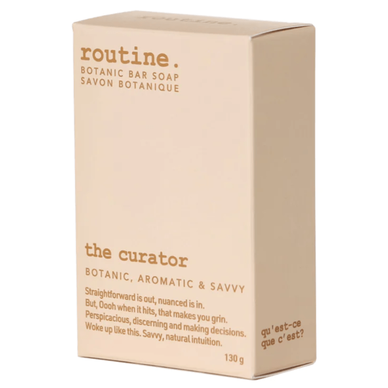 Routine the Curator Bar Soap 130g - Natural Botanic Soap Bar for Hands, Body, Face, Local Artisan-made Bath Soap Bars Made With 100% Pure Essential Oils