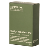 Routine Dirty Hipster No. 3 Bar Soap 130g - Detoxifying Charcoal Soap, Gets You Clean From Your Hands to Your Arm Pits, Leaving Nothing Behind but a Earthly, Woodsy Scent