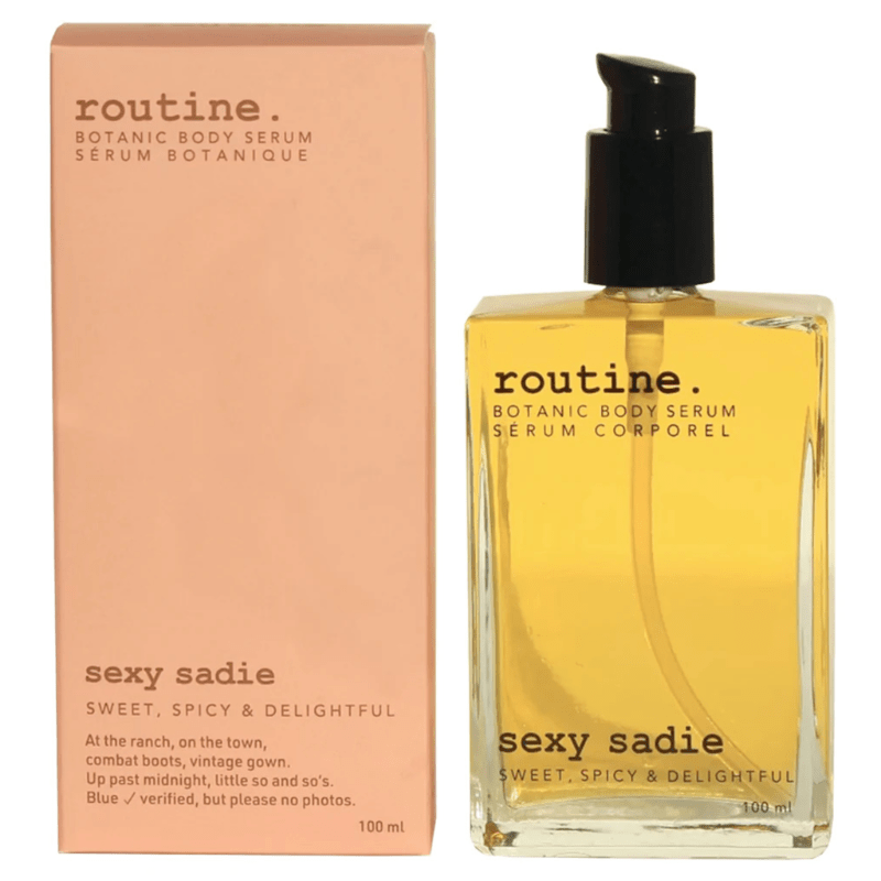 Routine Sexy Sadie Botanic Body Serum 100ml - Bottle Full of Gorgeous, Active Botanicals for Cleansing, Bathing, Shaving, Hydrating, Hair Masquing, Your Hair's Best Friend
