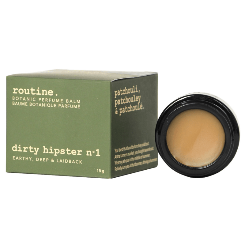 Routine Dirty Hipster Botanic Perfume Balm 15g - Signature Scent With Hydrating, Repairing Botanicals, Deep Moisture for Neck, Décolletage, and Anywhere Else You Want Lasting Scent and Hydration