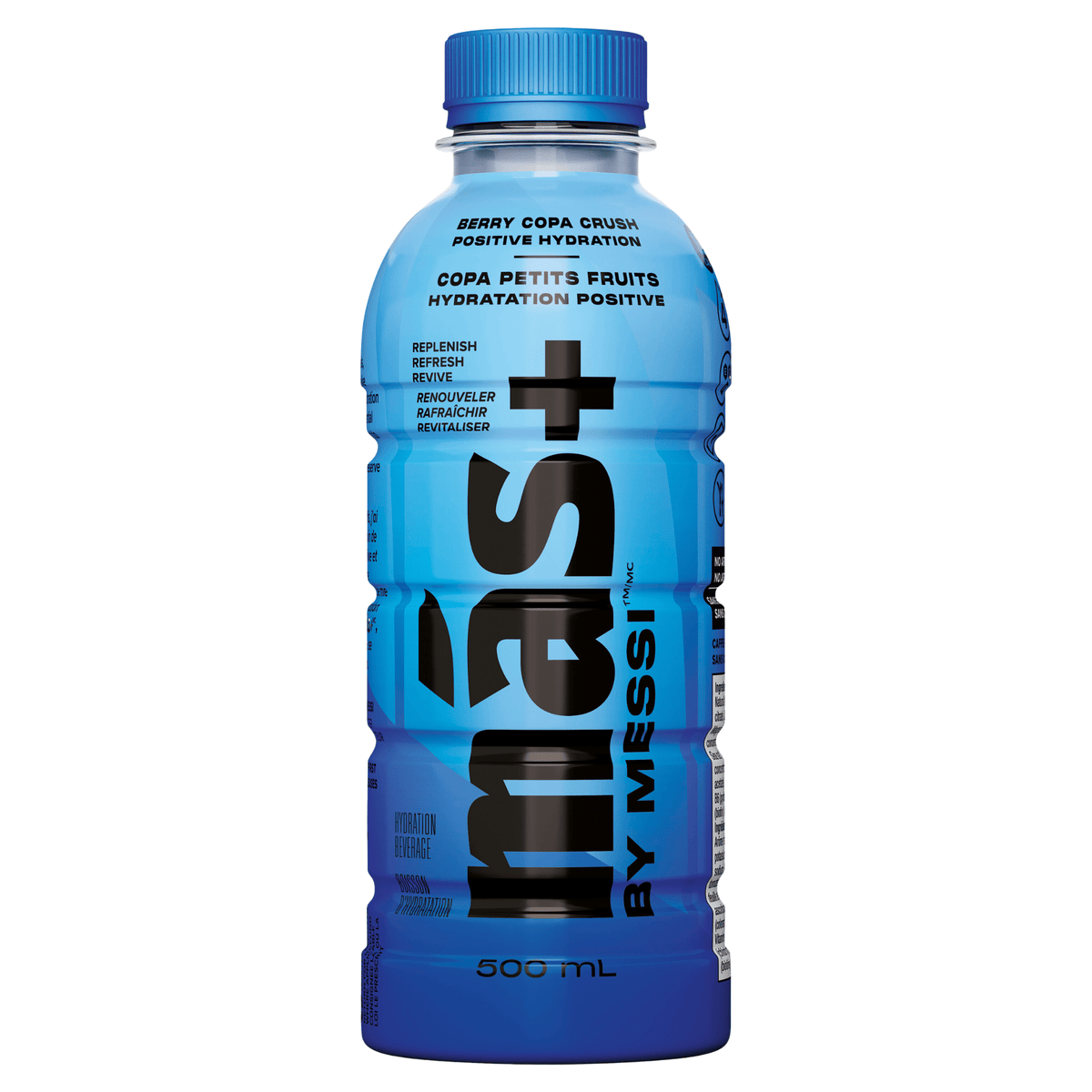 Mas+ Hydration Berry Copa Crush 500ml - Helps Keep Hydrated And Energized During Intense Physical Activity, Delightful And Refreshing Berry Flavor That Invigorates Senses, Perfect For On-The-Go Hydration