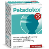 Pascoe Petadolex 75mg, 60 Capsules - Relief From Migraine Headache, Patented Butterbur Root Extract, Provides Relief From Allergies, Standardized Herbal Supplement