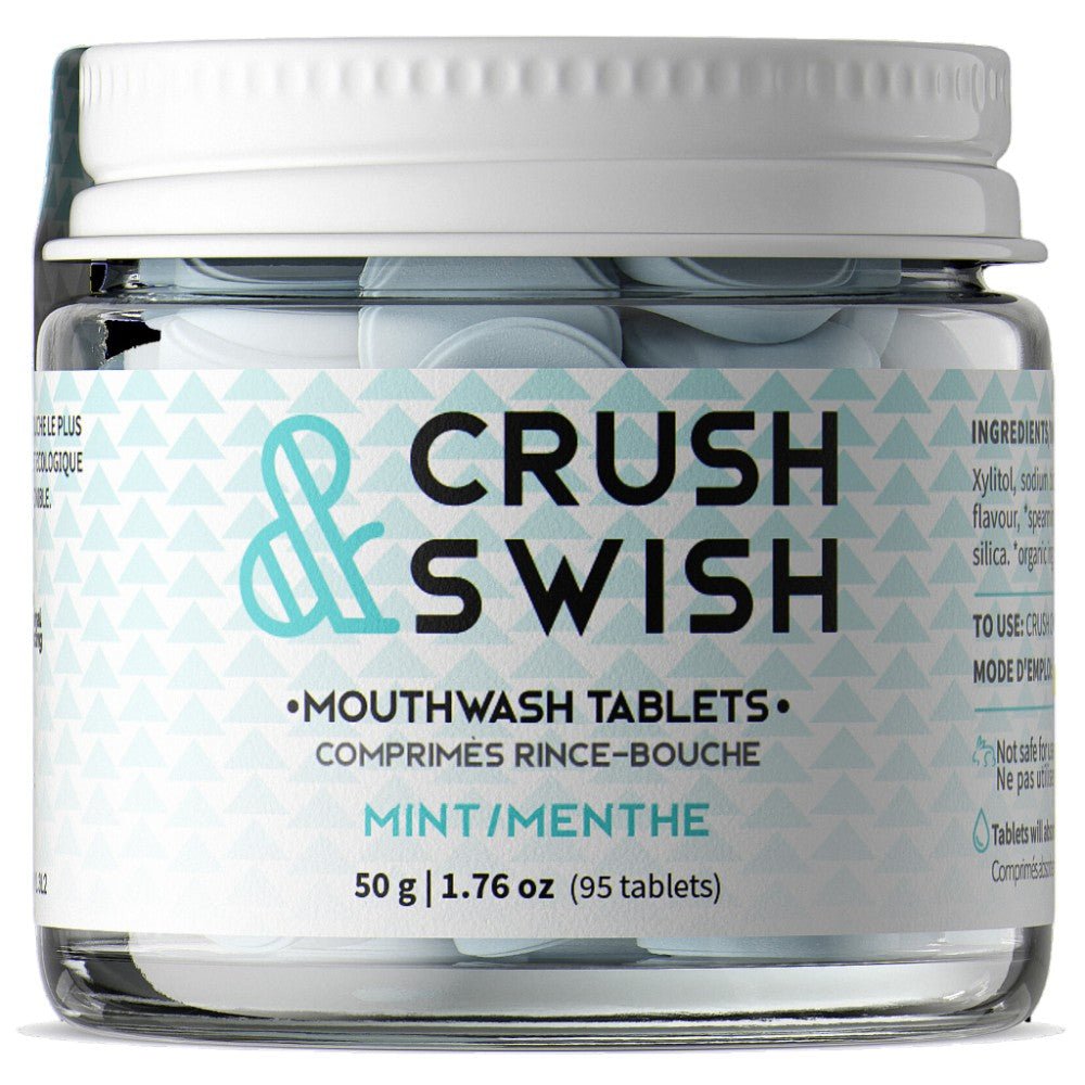 Nelson Naturals Crush & Swish Mouthwash Tablets 50g
