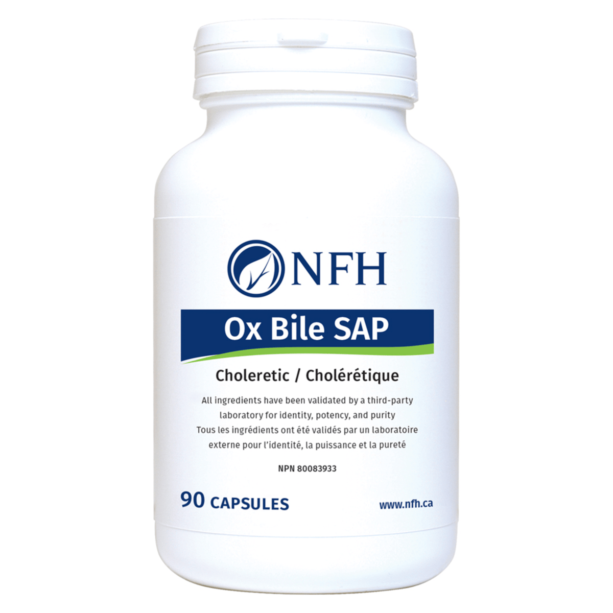 NFH Ox Bile SAP 90 Capsules - Supports Optimal Digestive Health And Overall Well - Being, Helps Increase Bile Flow, Supports Those With Gallbladder Issues - Nature's Source Inc