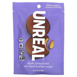 Unreal Dark Chocolate Almond Butter Cups 90g - Made of Deliciously Rich Dark Chocolate and Creamy Almond Butter, Contains Simple Ingredients, High Quality Tasty Snack