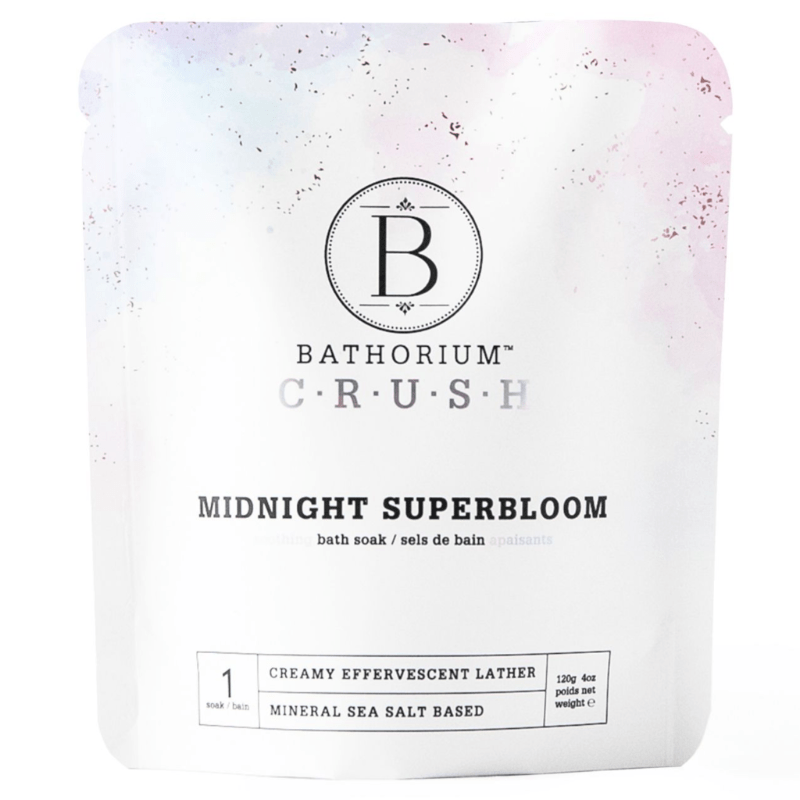 Bathorium Midnight Superbloom Crush 120g - Alleviates Anxiety, Improves Mood, And Cognitive Function, And Supports Skin Health, Full Of Antioxidants And Can Help To Replenish Lackluster Skin