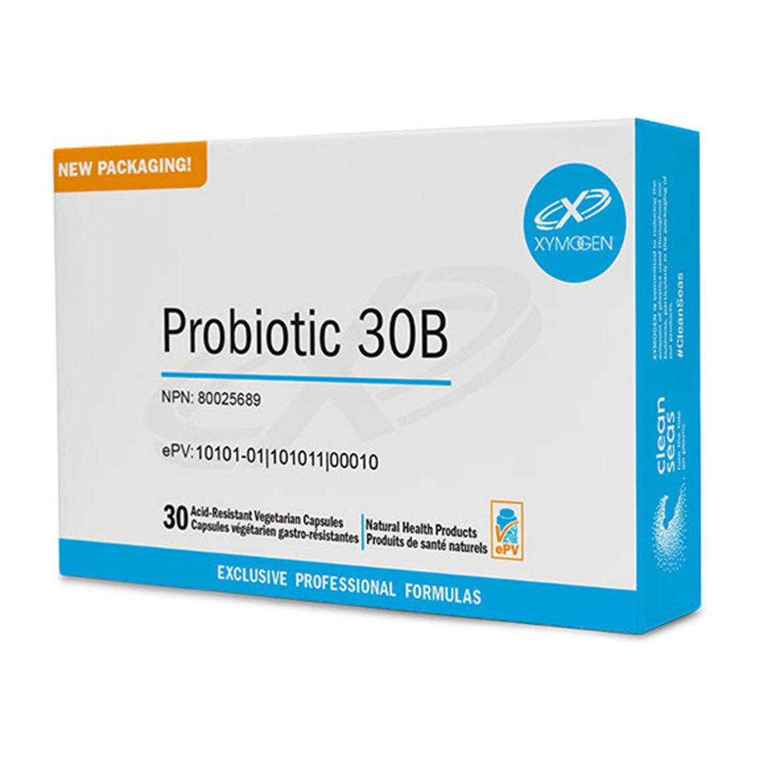 Xymogen Probiotic 30B 30 Capsules - Natural Healthy Gut Flora Supports Natural Immune Response, Bowel Regularity, Lactose Digestion