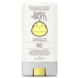 Sun Bum Baby Bum SPF 50 Sunscreen Fragrance-Free Face Stick 13g - A Plant-Based Formula That Absorbs Quickly to the Face for UVA/UVB Protection, Nourish and Hydrate All Skin Types, Suitable for Babies