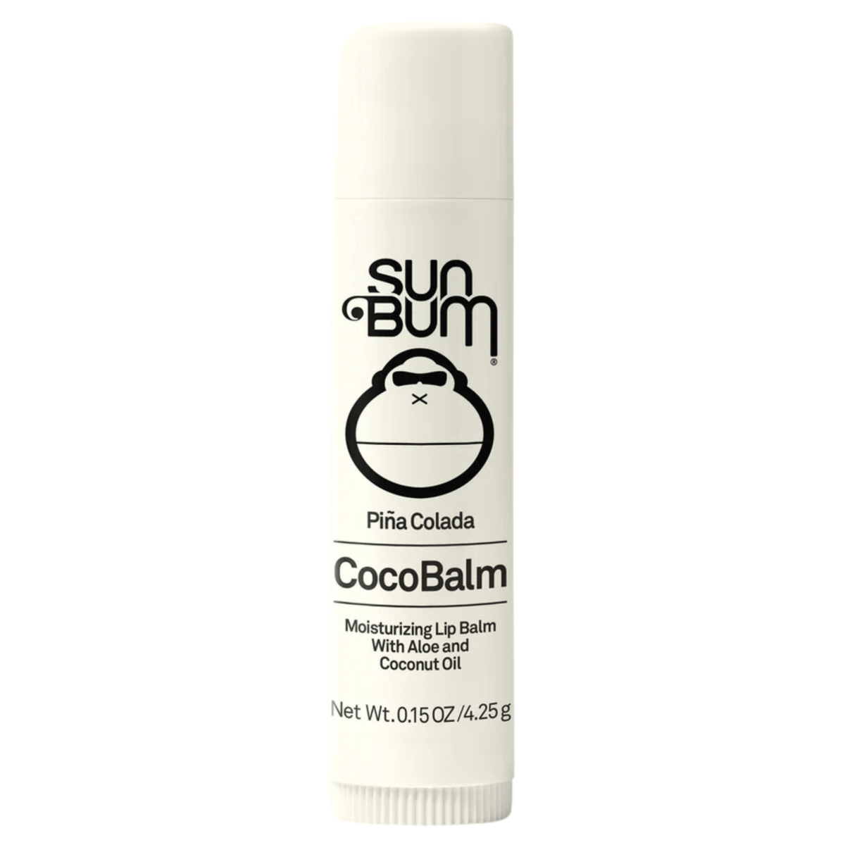 Sun Bum CocoBalm Lip Balm Pina Colada 4.25g - Provides Hydration and Nourishment for Dry, Sensitive Lips, Suitable for Acne-Prone Skin, Pina Colada Fragrance That Promotes Cool and Refreshed Lips