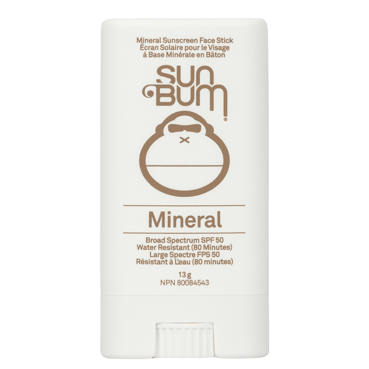 Sun Bum Mineral SPF 50 Sunscreen Face Stick 13g - Zinc-Based, Fragrance-Free Mineral Sunscreen, Gives Broad Spectrum Protection With a Lightweight