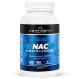 Confident Health NAC 600mg 240 Vegetarian Capsules