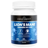 Confident Health Lions Mane 500mg 120 Vegetarian Capsules