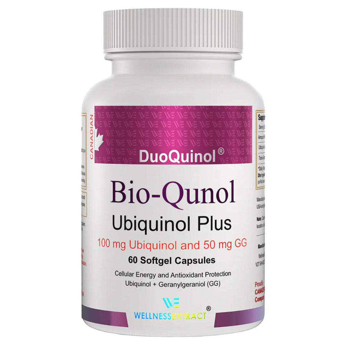 Wellness Extract Bio-Qunol 100mg 60 Softgels