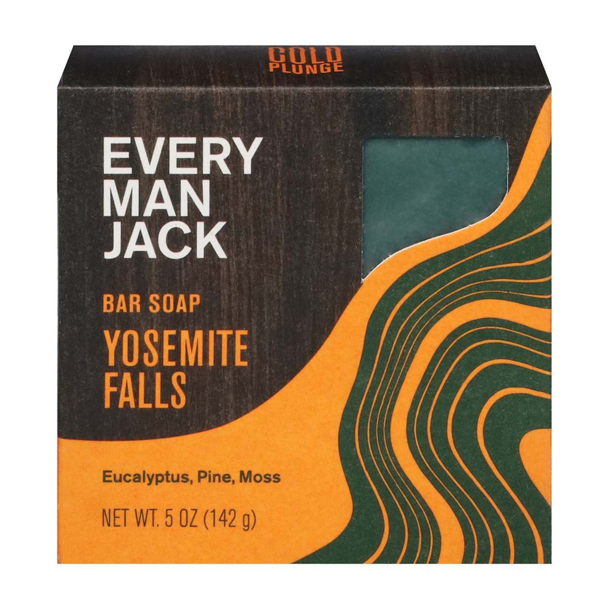Every Man Jack Cold Plunge Body Bar Yosemite 142g - Possess a Natural Fragrance and Soapy Texture, Made From the Cold Process, and Contains Naturally Derived Ingredients