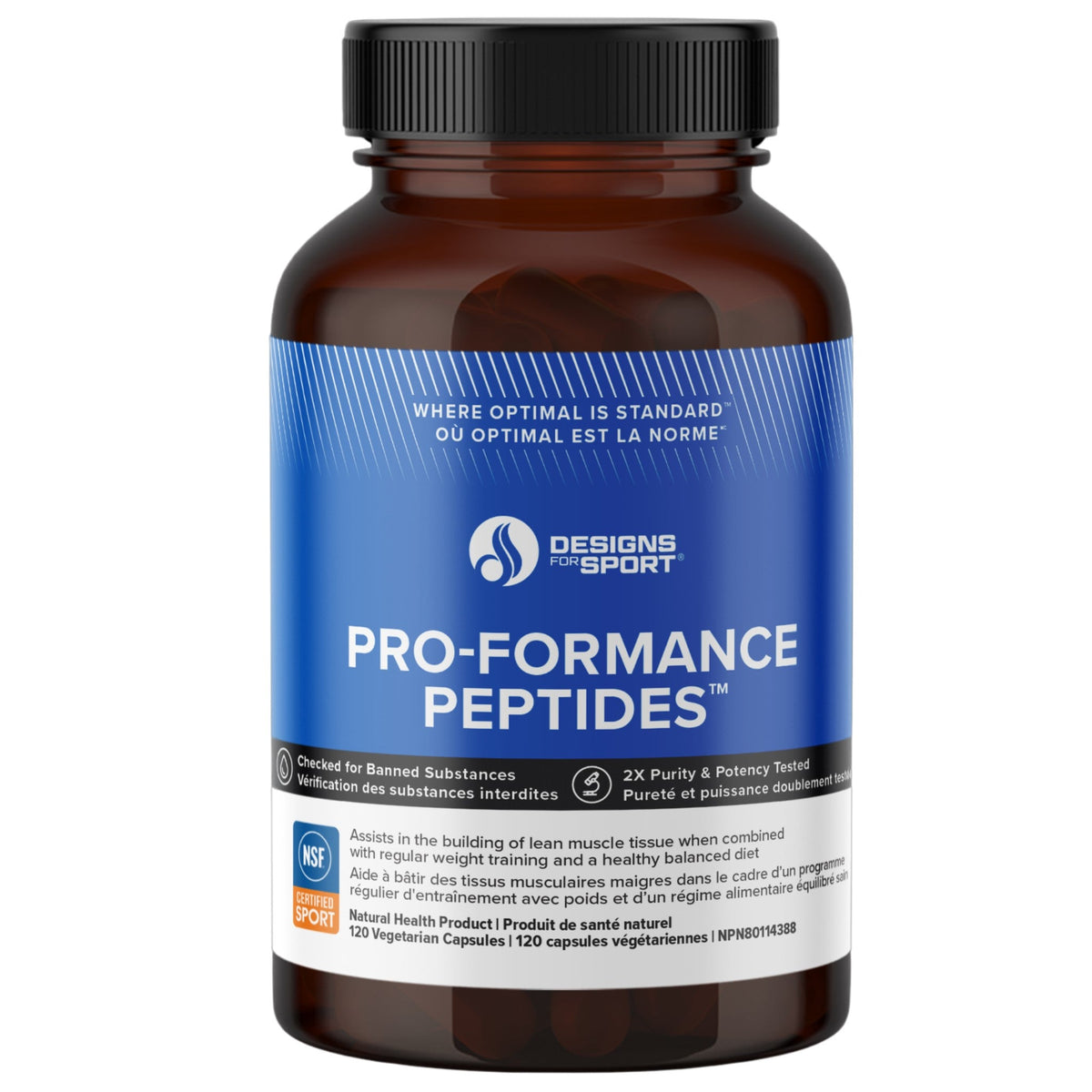 Designs for Sport Pro-Formance Peptides 120 Capsules