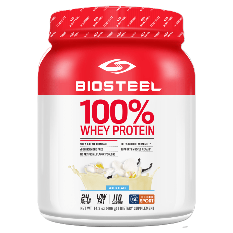 BioSteel 100% Whey Protein Vanilla 420g - Contains Three High-Quality Protein Sources, Easily Absorbed And Digested, Help Support Muscle Repair, Help Build Lean Muscle, Support Muscle Protein Synthesis