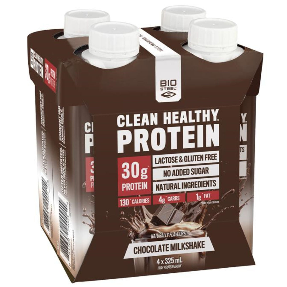 BioSteel Sports Protein Chocolate Milk Shake RTD 4x325ml