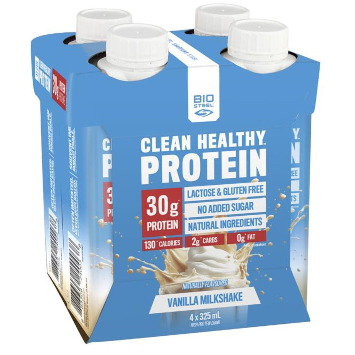 BioSteel Sports Protein Vanilla Milk Shake RTD 4x325ml