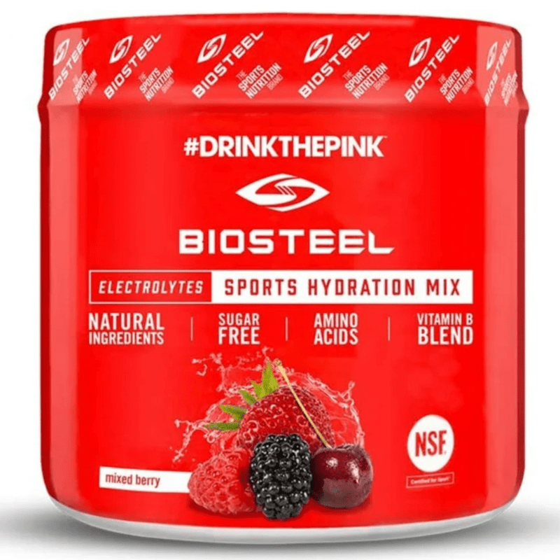 Biosteel Hydration Mix Mixed Berry 140g - Contains Essential Electrolytes To Support Hydration, Recovery, And Energy Without The Use Of Any Stimulants, Help Support Overall Good Health And Immune System