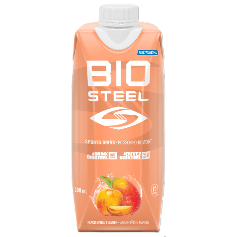 Biosteel Sports Drink Peach Mango 500ml - Provides All-Day Hydration With Great Tasting, Contains Essential Electrolytes And Quality Ingredients, Eco-Friendly Packaging