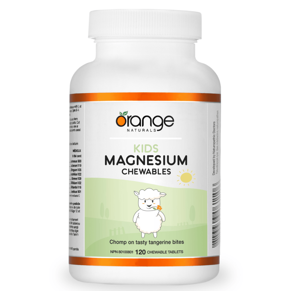Orange Naturals Kids Magnesium Chewable Tangerine 120 Tablets