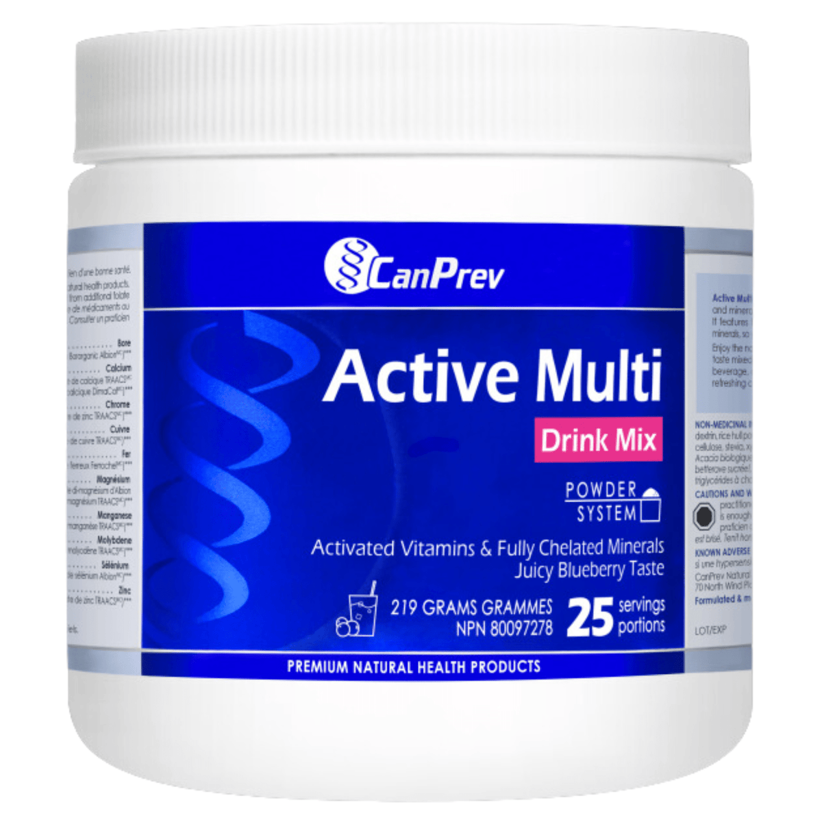CanPrev Active Multi Drink Powder Mix Blueberry 219g