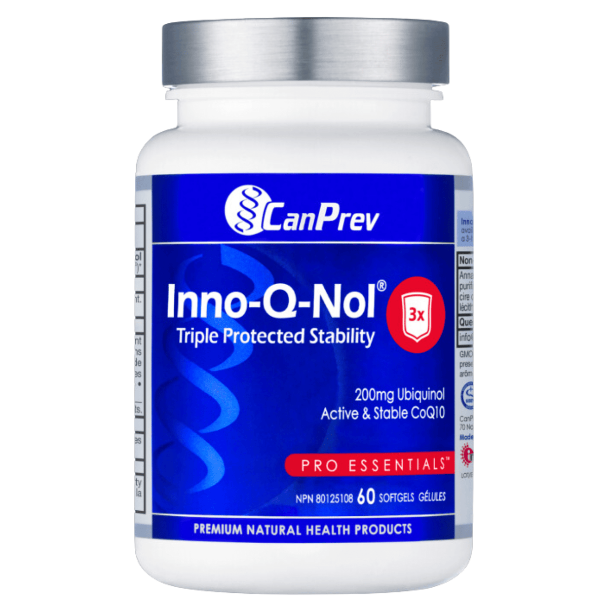 CanPrev Inno Q Nol 200mg Ubiquinol 60 Softgels