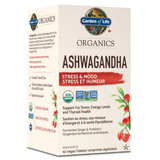 Garden Of Life Organics Ashwagandha 60 Vegan Tablets - Promotes Healthy Stress Response, Boosts Energy & Mood, Added Probiotics to Enhance Digestion