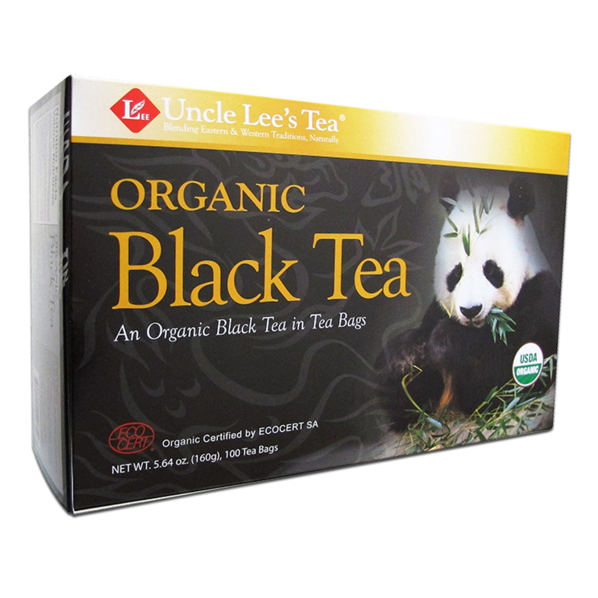 Uncle Lee's Tea Organic Black 100 Bags - Have Antioxidant Properties, Provide Relaxation, Eco-Friendly in Nature