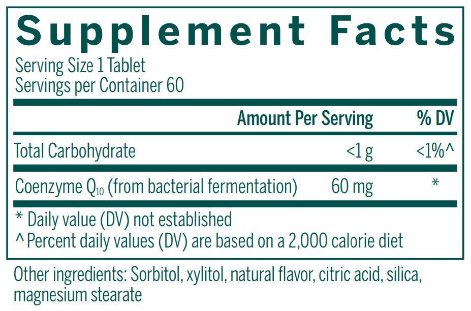 Genestra Brands CoQ10 Chewable 60 Tablets