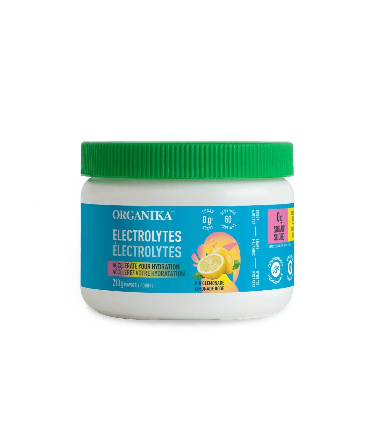 Organika Electrolytes Pink Lemonade 210g