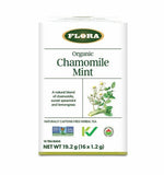 Flora Chamomile Mint Tea 16 Bags - Promotes Healthy Rest & Relaxation, Naturally Caffeine-Free, Hot or Iced, Sublime Thirst-Quencher