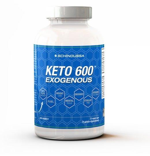 Schinoussa Keto 600 Exogenous (75 Veg Caps) - Nature's Source Inc